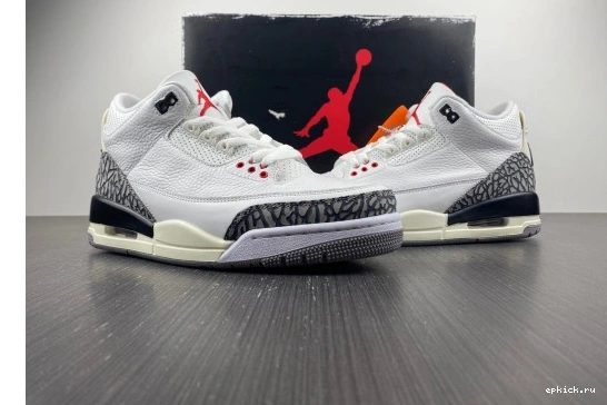 Rep EP DN3707-100 Jordan White Retro DN3707-100 3 Cement Reimagined 0212